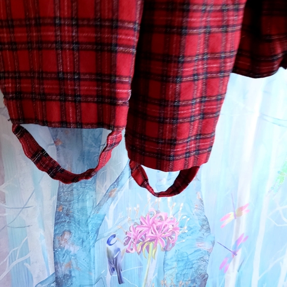 Vintage High-waisted Plaid Stirrup Trousers - Picture 7 of 8